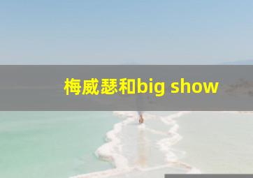 梅威瑟和big show